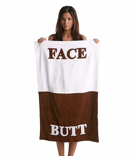 Face Butt Towel